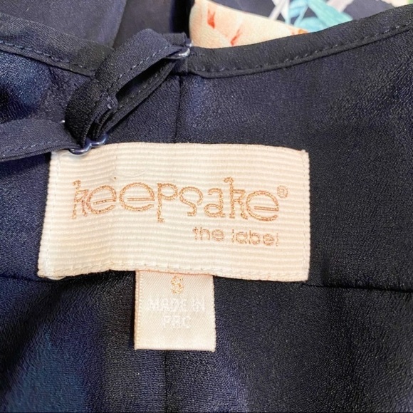 Keepsake Botanical Navy Floral Playsuit Romper Sz Small - Picture 13 of 15